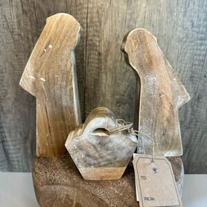 Rustic Nativity Set Christmas Home Decor FAST SHIP NEW